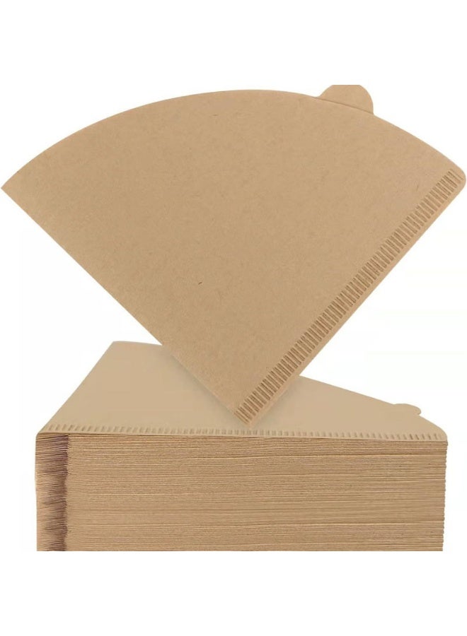 100 Piece Coffee Paper Filter V60 Size 02 Cone Coffee Paper Filters 2-4 Cup Compatible with Pour Over and Drip Coffee Maker - Image 1