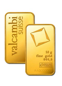 valcambi 24KT 999.9 Purity 10g Valcambi Suisse Gold Bar  - Image 1