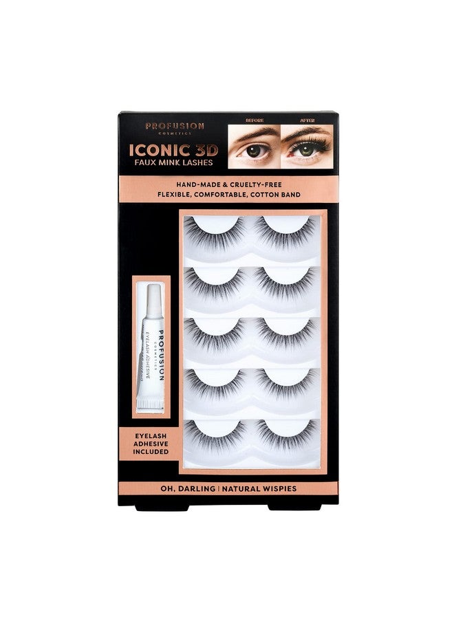 Profusion Cosmetics Iconic 3D Faux Mink Lashes, Achieve Effortless Elegance with Lightweight and Flexible Beauty Tools (Big Tease) - Image 1