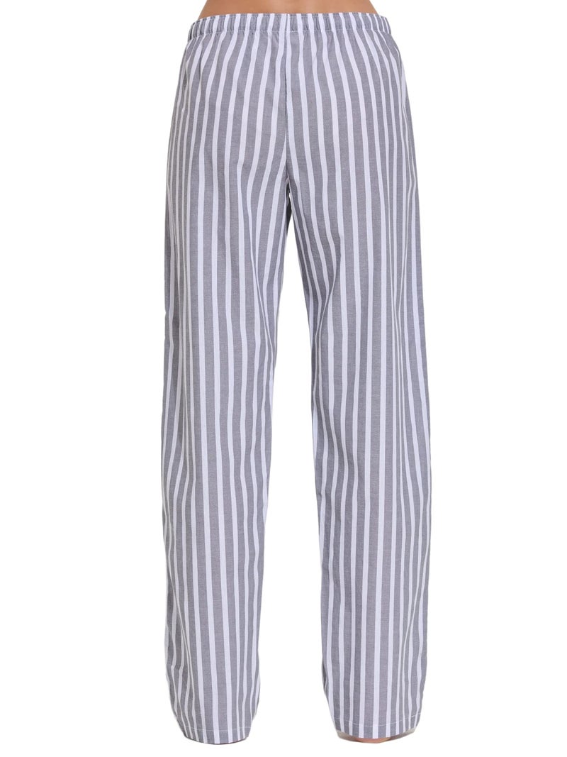 CYZ Women's 100% Cotton Woven Poplin Sleep Pajama Pants,F22034,X-Large - Image 4