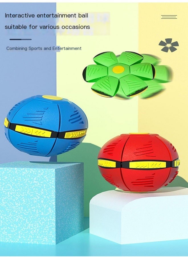 UFO Deformation Ball Pressure Reducing And Elastic Stepping On The Ball Glowing And Venting Ball Parent-child Interactive Toy