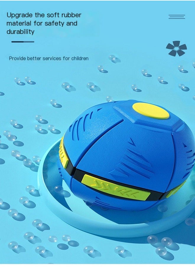 UFO Deformation Ball Pressure Reducing And Elastic Stepping On The Ball Glowing And Venting Ball Parent-child Interactive Toy