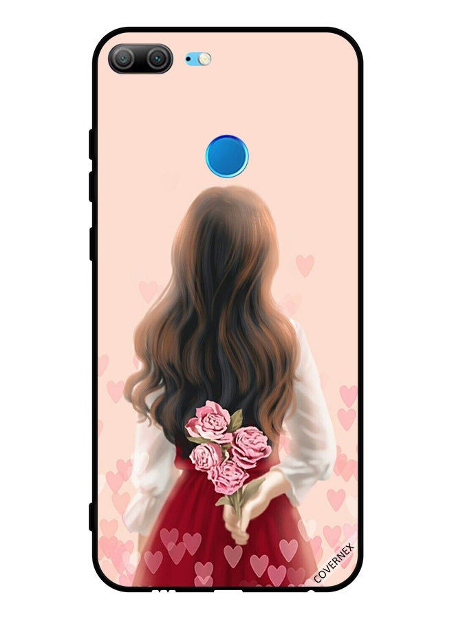 Covernex غطاء حماية لهاتف هونر 9 لايت للبنات مع زهور مخفية - Image 1