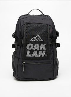 Oaklan by Shoexpress Logo Print Backpack with Adjustable Straps - 42x30x16 cm  - Image 1