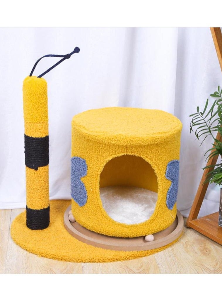 تاوتواص TaoTaoPets عمود خدش ممتع للقطط على شكل حلزون، عمود تسلق القطط، لعبة للقطط (أزرق) - Image 2