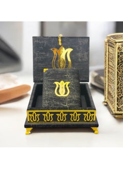 OLUDENIZ Velvet Quran Set with Gold Details – Islamic Gift for Home, Office & Special Occasions  - Image 5