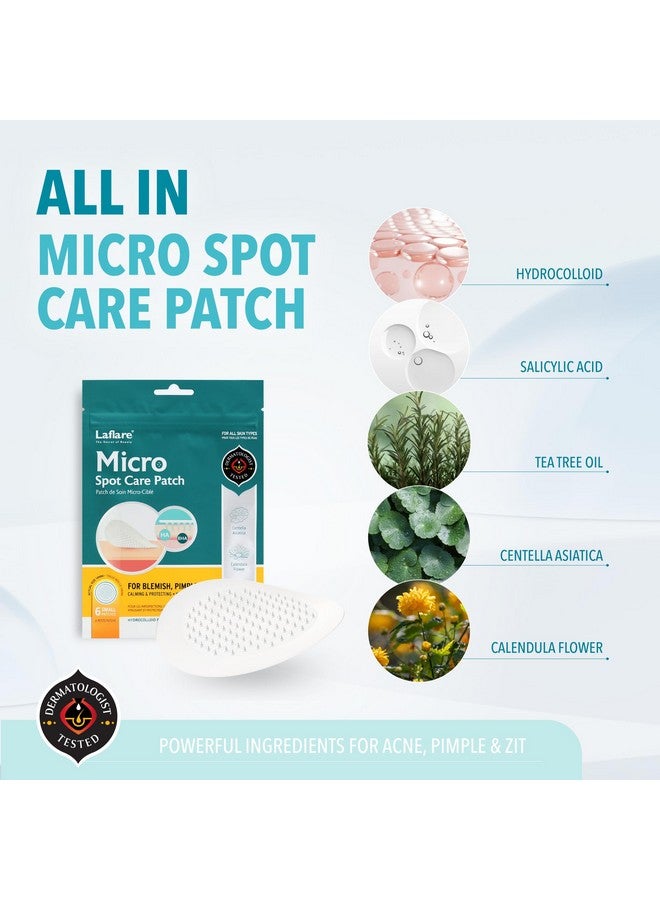 لافلير رقعة ميكرو سبوت كير ذاتية الذوبان من ميكرودارت لعلاج حب الشباب والبقع التي تستهدف البقع المبكرة للمكفوفين التي يصعب الوصول إلى حب الشباب للوجه والبشرة. حاصلة على براءة اختراع (متوسطة 17 ملم) - Image 2