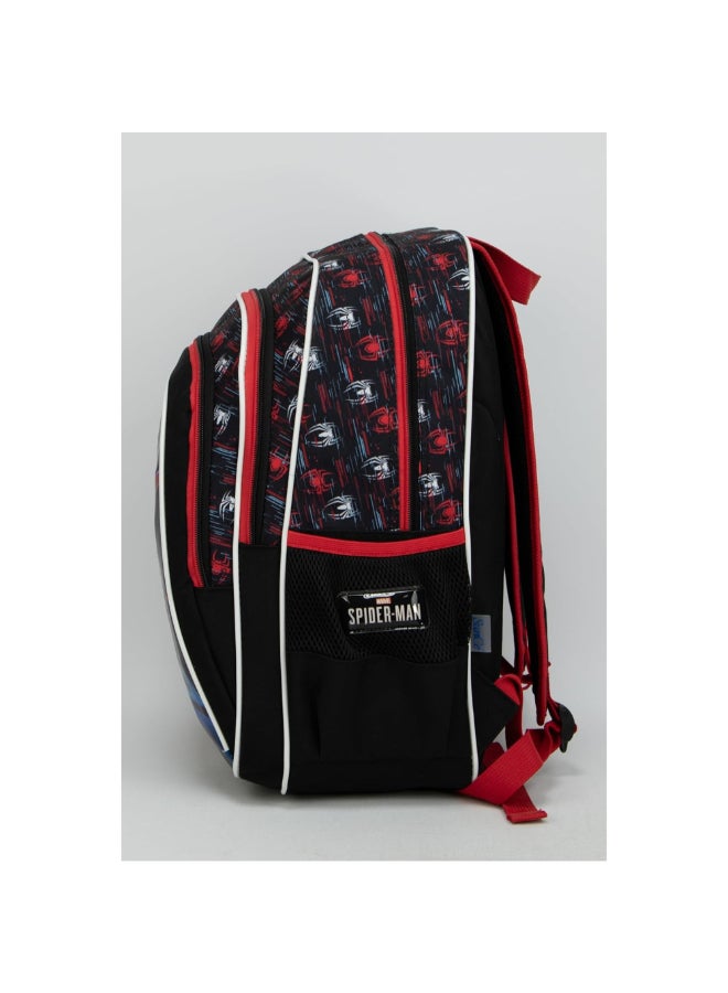 صن سى حقيبة ظهر مدرسية بتصميم مستوحى من سبايدرمان بثلاثة أقسام وسحاب إغلاق، متعددة الألوان، 16 × 11.81 × 8.26 إنش، SUNS-7517MSL - Image 3