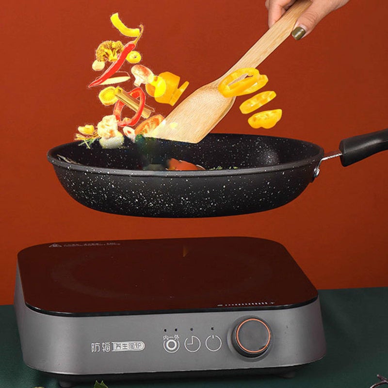 16cm Nonstick Frying Pan Flat Bottom Skillet Easy Clean Omelet Steak Pancake Cookware - Image 5