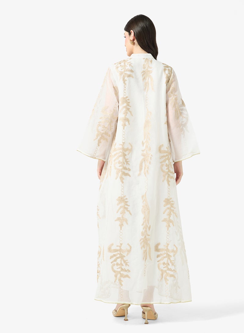 Khizana Embroidered Jalabiya - Image 2