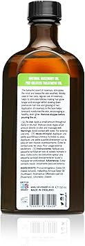 Nature Spell زيت إكليل الجبل من ناتشر سبيل للشعر مع زجاجة تطبيق زيت الشعر بدقة 150 مل يعالج الشعر الجاف التالف ويستهدف نمو الشعر صنع في المملكة المتحدة - Image 5