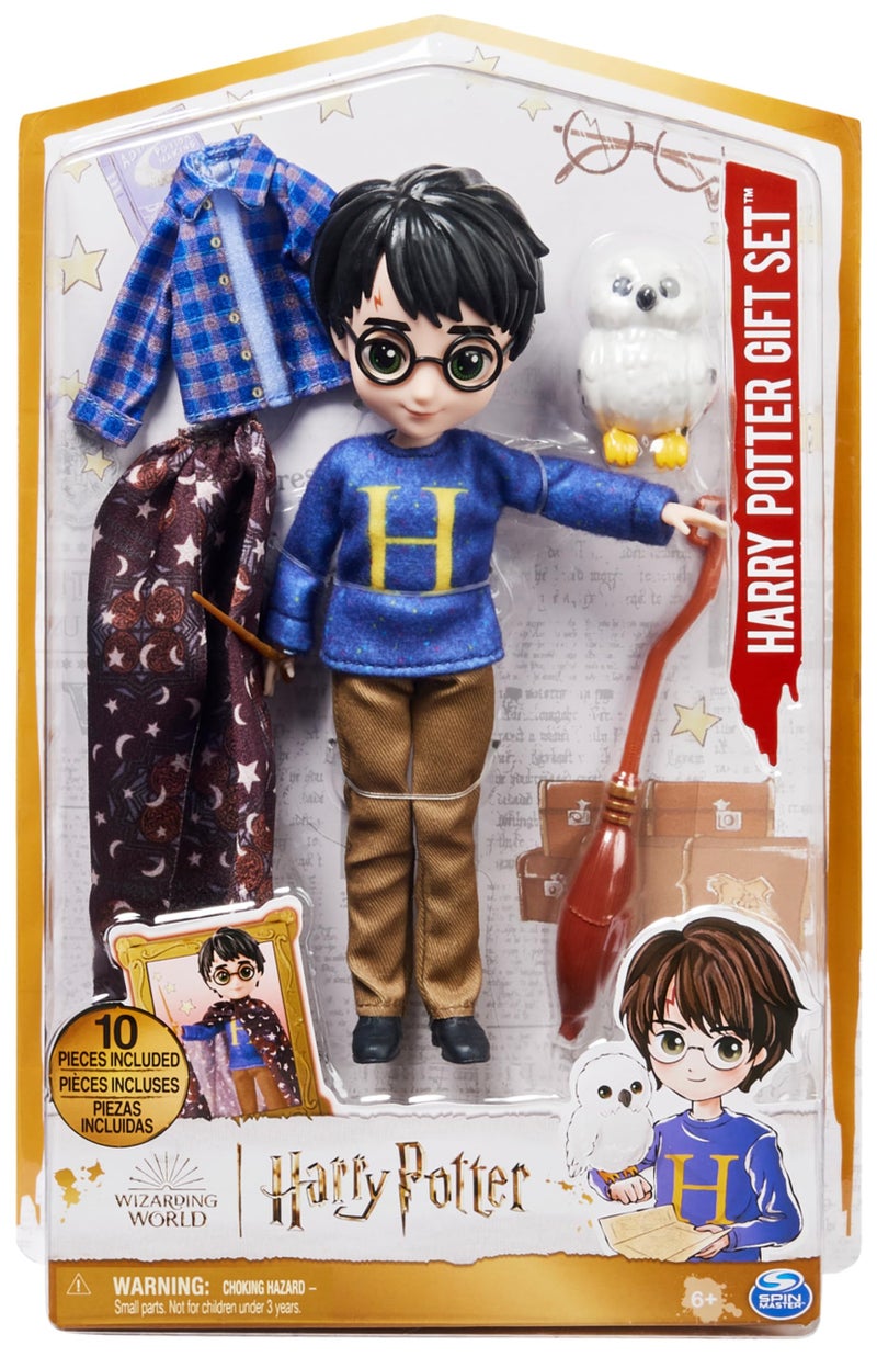 Wizarding World Harry Potter, 8-inch Harry Potter Doll Gift Set with Invisibility Cloak and 5 Doll Accessories, Kids Toys for Ages 6 and up - Image 2