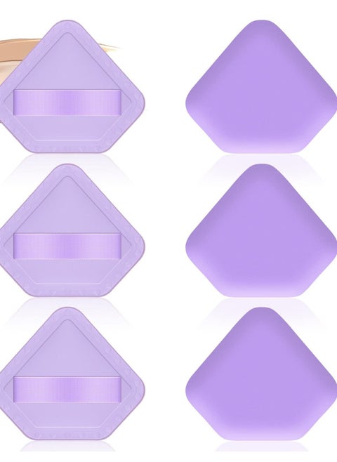 Set of 8 Pentagon Makeup Sponges for Liquid Foundation, Creams, and Powders, Soft Foam Cosmetic Blenders for Flawless Application
