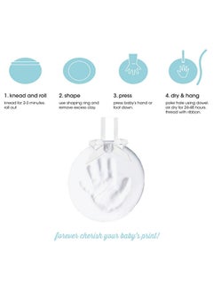 pearhead Babyprints Handprint Or Footprint Keepsake, Nursery Decor, Baby'S First Christmas Holiday Ornament, Diy Clay Keepsake Kit, Gift For New And Expecting Parents, For Baby Girl Or Baby Boy  - Image 2