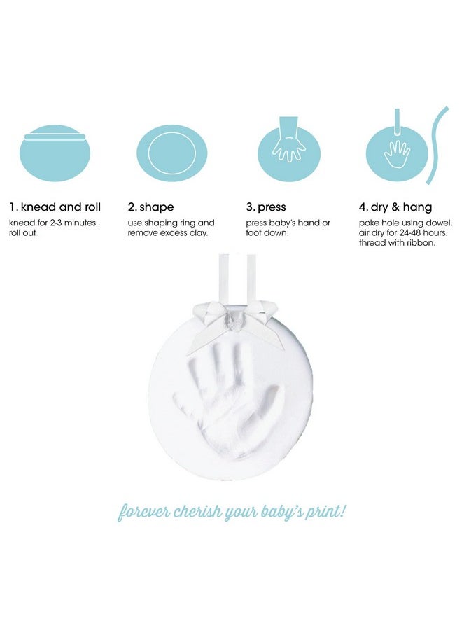 pearhead Babyprints Handprint Or Footprint Keepsake, Nursery Decor, Baby'S First Christmas Holiday Ornament, Diy Clay Keepsake Kit, Gift For New And Expecting Parents, For Baby Girl Or Baby Boy  - Image 2