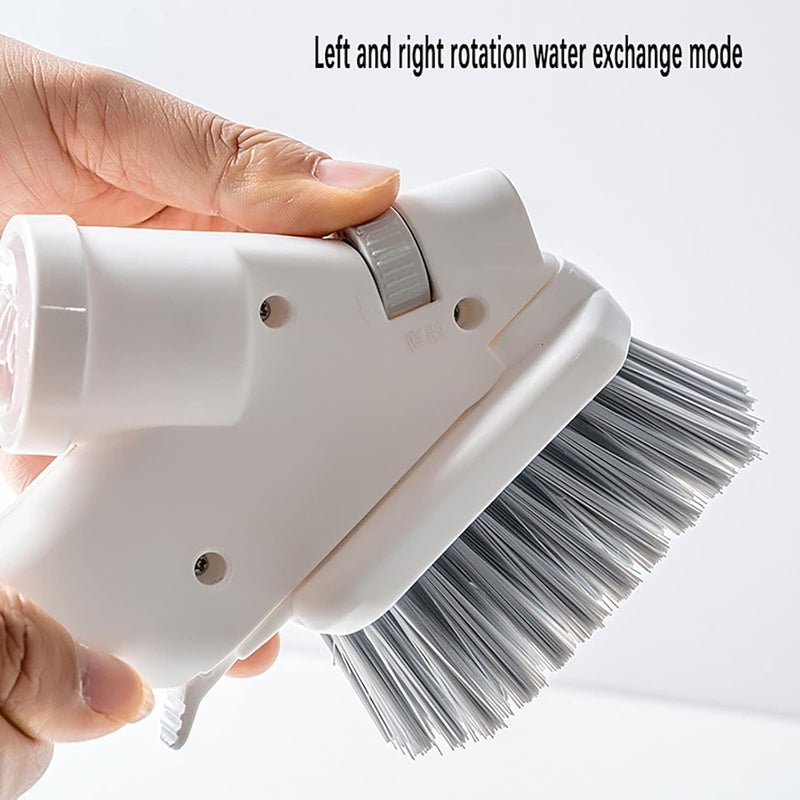 PROSFIA Kitchen and Bathroom Water Spray 4 in 1 Cleaning FivePiece Set MultiFunctional Water Spray Cleaning Set with Glass Scraper Cleaning Brush Sponge Gap Brush - Image 3