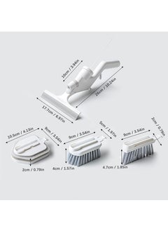 PROSFIA PROSFIA Kitchen and Bathroom Water Spray 4 in 1 Cleaning FivePiece Set MultiFunctional Water Spray Cleaning Set with Glass Scraper Cleaning Brush Sponge Gap Brush  - Image 4