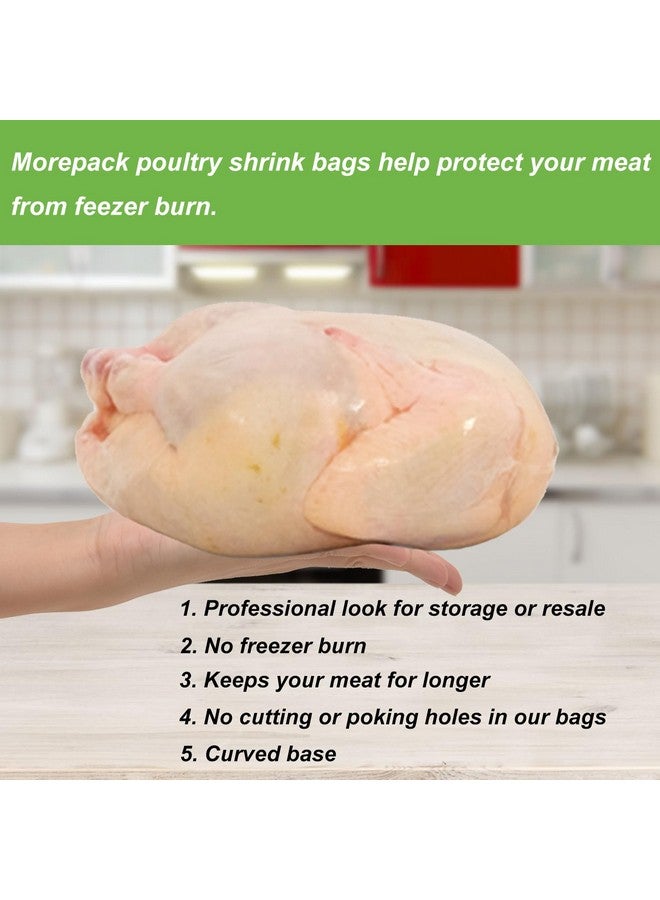 Morepack Poultry Shrink Wrap Bags,10x16 Inches 30 Pcs Clear Poultry Heat Shrink Bags Freezer With Zip Ties, Silicone Straw for Chickens, Rabbits - Image 4