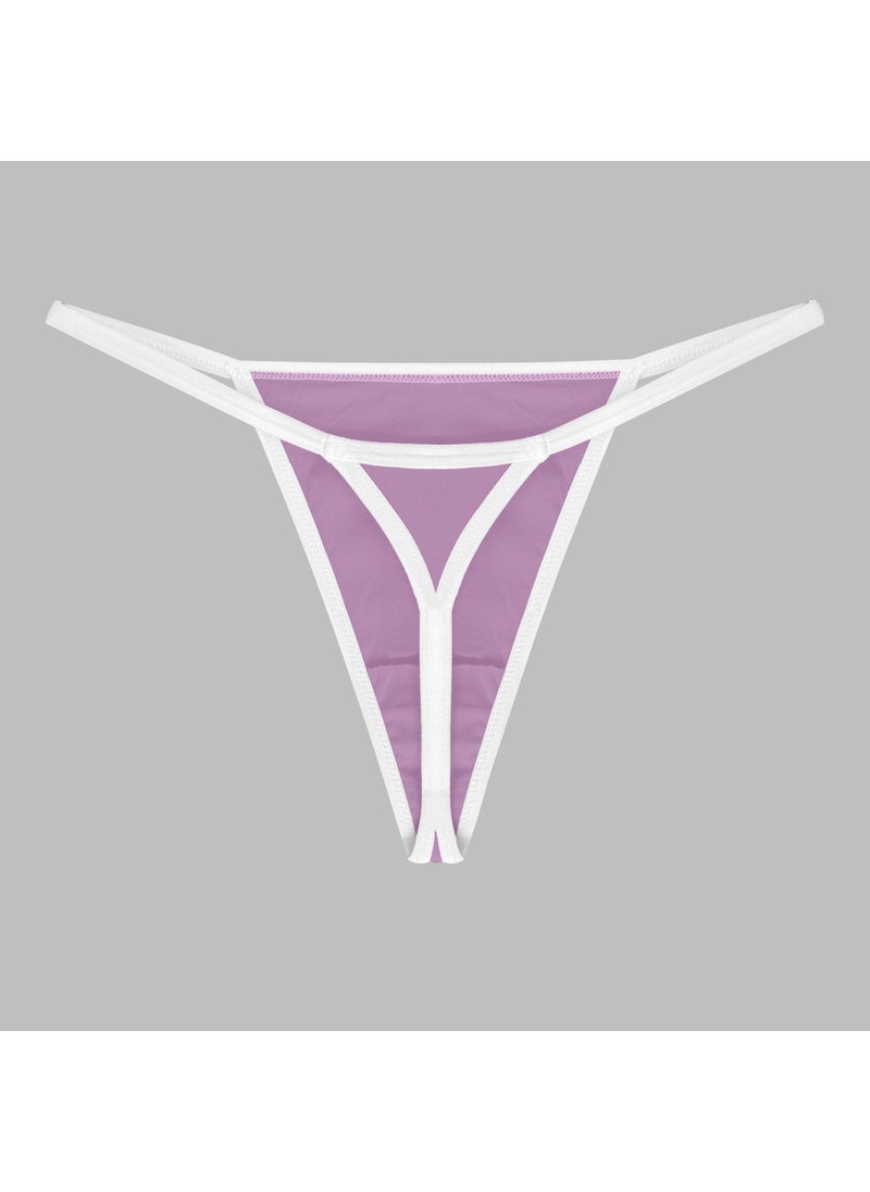 Yohannes Club - Women, 3-Piece String Set, (Brazilian, T-Thong and Thong String Set), Pink, Black, Lilac - Image 1