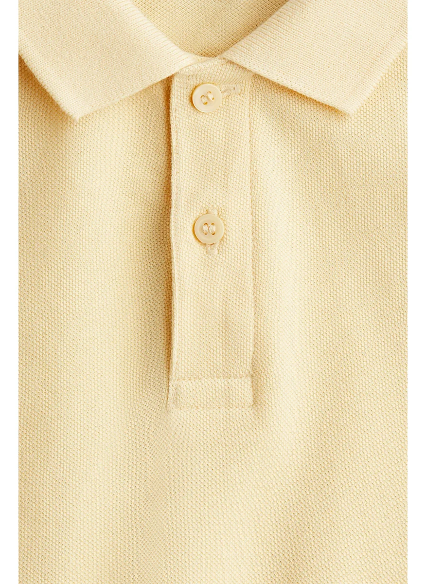 H&M Cotton Piqué Polo Shirt