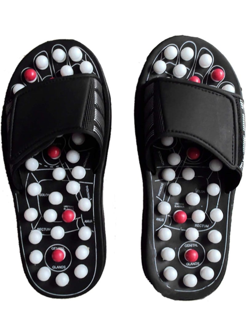 Loquat Massage Slippers Shoes,Acupressure Women  Mens Slippers, Foot Acupressure Pebbles, Massage Slippers for Womens and Mens, Wear for Pain Relief  Better Health - Image 1