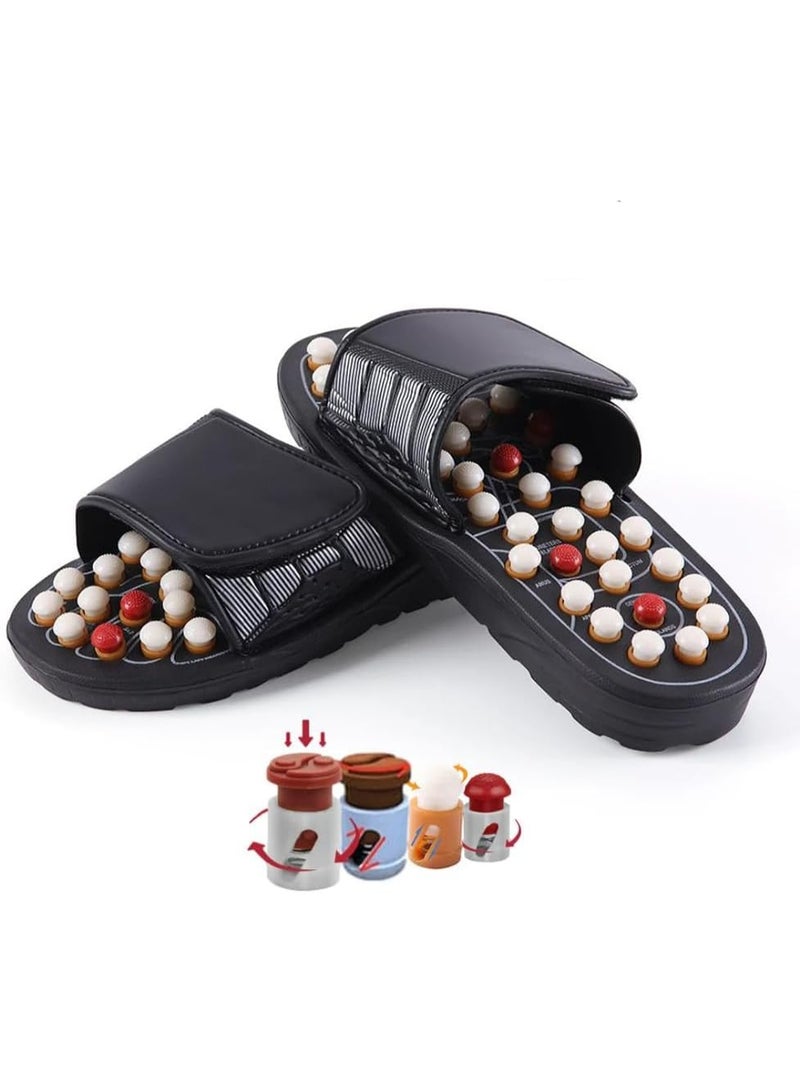 Loquat Massage Slippers Shoes,Acupressure Women  Mens Slippers, Foot Acupressure Pebbles, Massage Slippers for Womens and Mens, Wear for Pain Relief  Better Health - Image 4