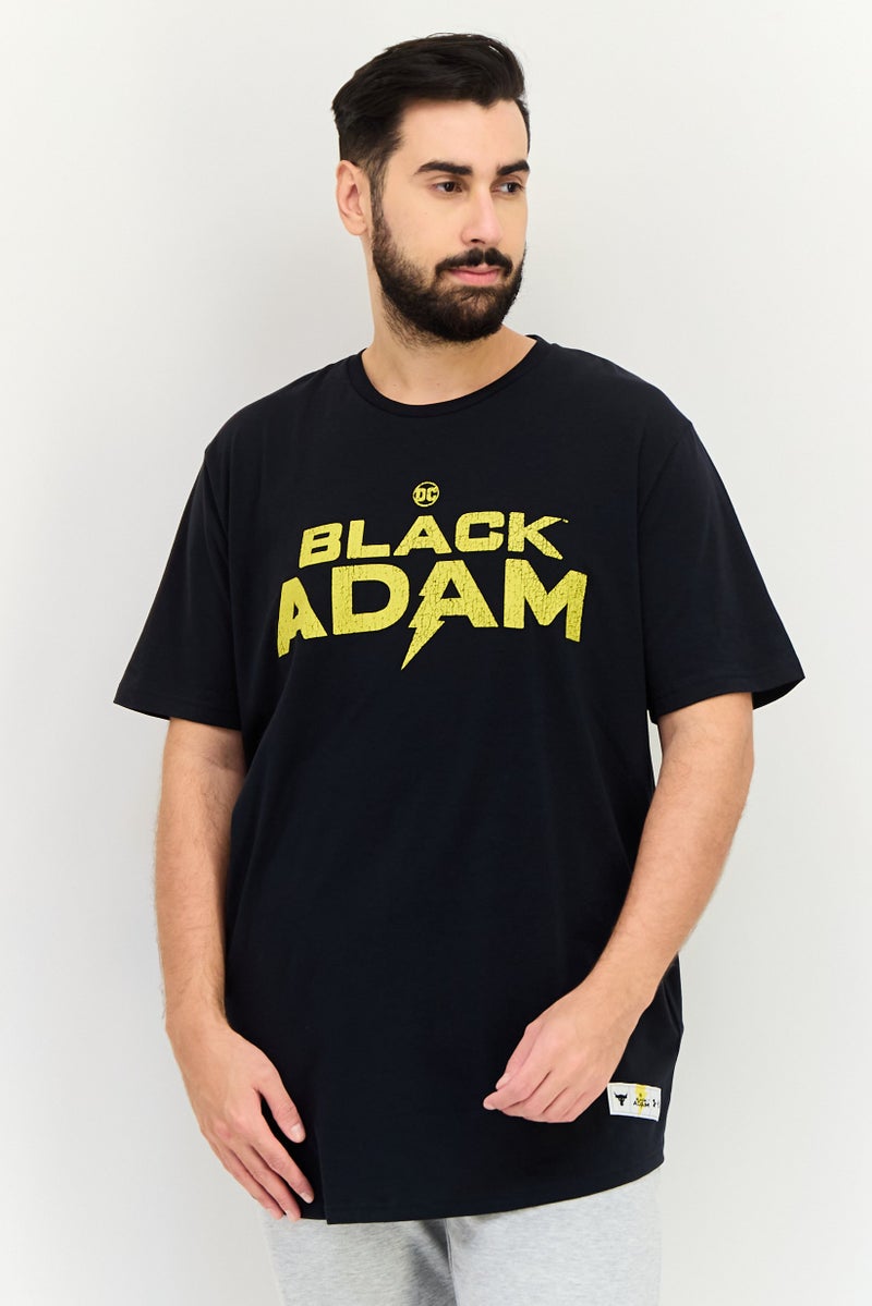 UNDER ARMOUR Men Sportswear Fit Short Sleeve Graphic Print Outdoor T-Shirt, Black - Image 1