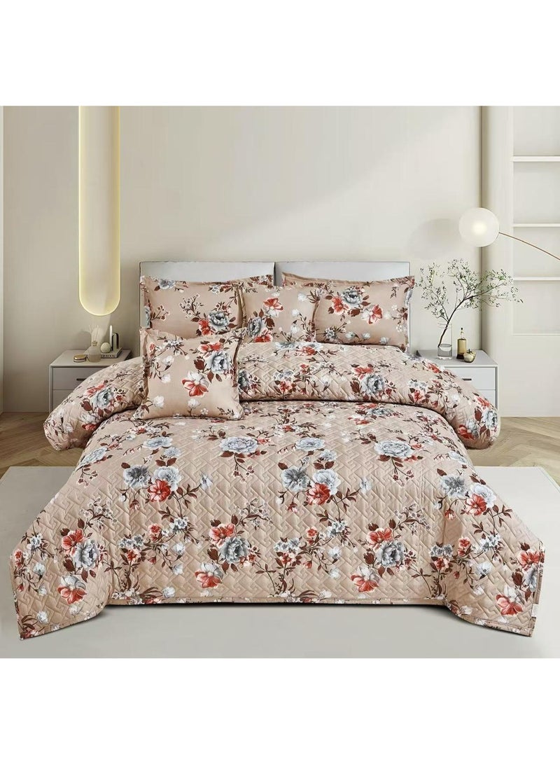 مينجلي طقم لحاف نفرين مضغوط مشجر 6 قطع مقاس230 * 250  سم - Image 1