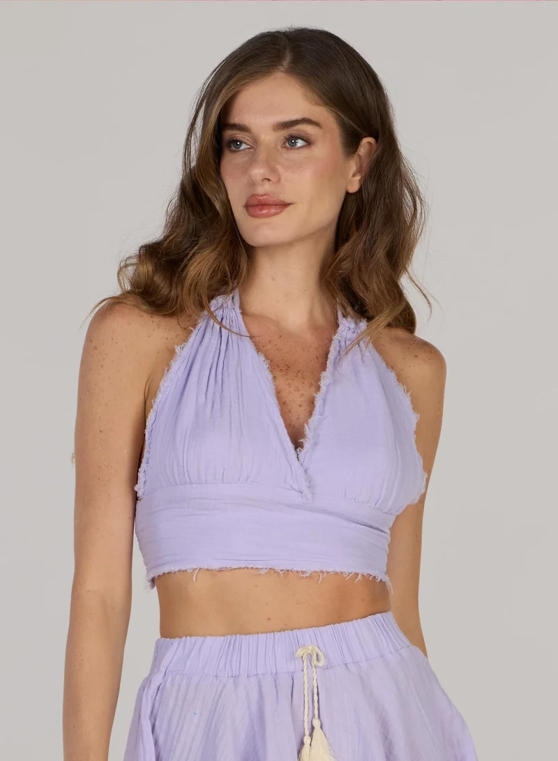 Just Nature Halter Neck Mini Top