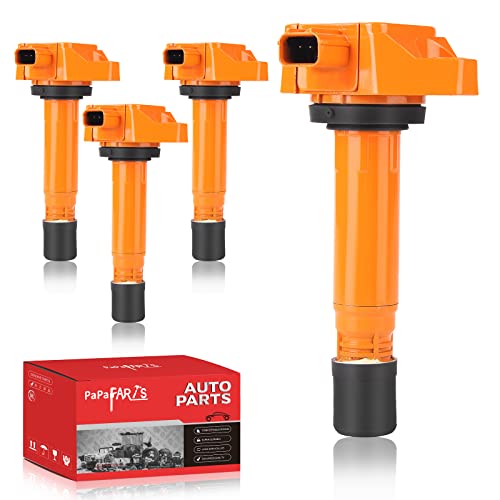 PAPAPARTS Set of 4 Ignition Coil Pack UF582 C1580 Compatible with 2006-2011 Honda Civic 1.8L L4 - Image 1