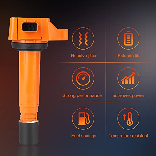 PAPAPARTS Set of 4 Ignition Coil Pack UF582 C1580 Compatible with 2006-2011 Honda Civic 1.8L L4 - Image 3