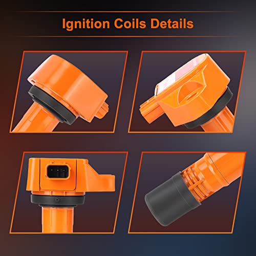 PAPAPARTS Set of 4 Ignition Coil Pack UF582 C1580 Compatible with 2006-2011 Honda Civic 1.8L L4 - Image 4