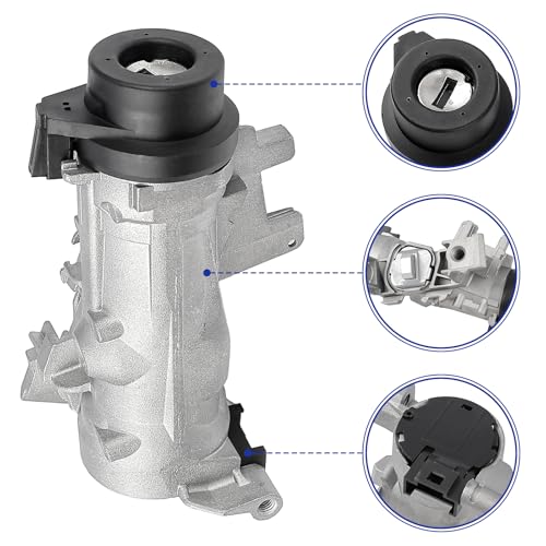TXROMTZ Ignition Lock Cylinder Compatible with Volkswagen Jetta 2.5 GTI MK5 Rabbit Golf EOS Tiguan Audi A3 R8 Ignition Starter Switch W/Intelligent Key Shell Replace 1K0905851B Starter Switch Lock Cylinder - Image 3
