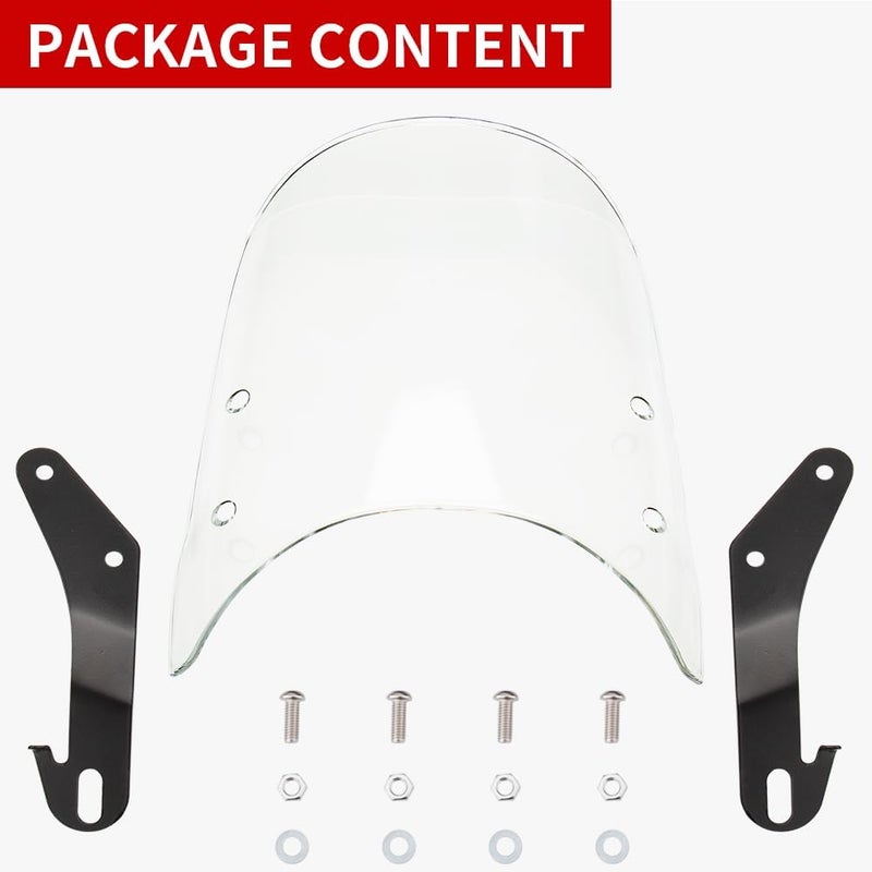 KICRY Motorcycle Headlight Windshield Universal Wind Deflector - Image 4