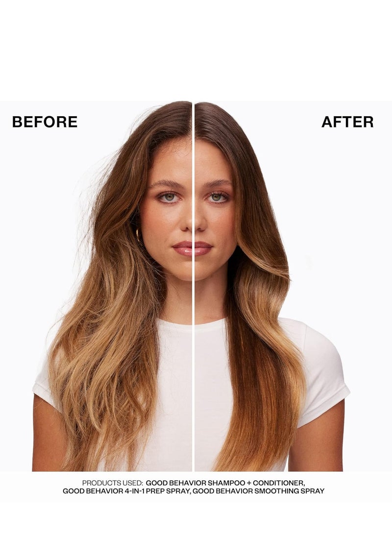 iGK - IGK GOOD BEHAVIOR Spirulina Protein Smoothing Spray | Keratin Like Treatment + Frizz Control + Heat Protectant | Vegan + Cruelty Free | - Image 1