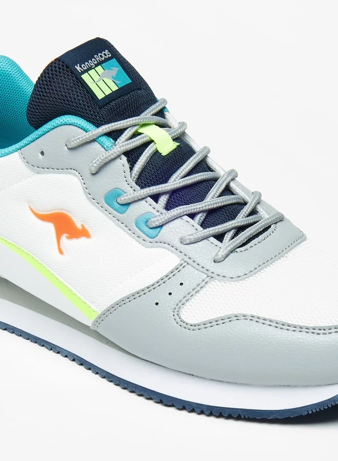 kangaROOS Men's Colourblock Sneakers with Lace-Up Closure