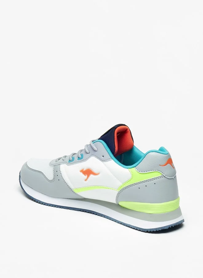 kangaROOS Men's Colourblock Sneakers with Lace-Up Closure