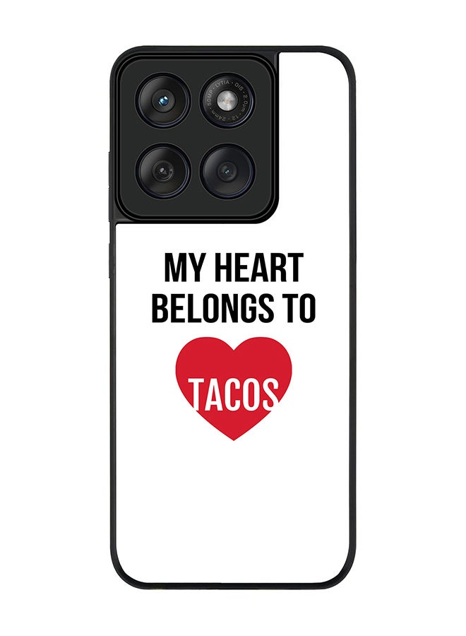 Stylizedd For Motorola MOTO Edge 60 Fusion/ Edge 60 Case,Slim fit Camera Protection, Shockproof Thin Phone cover  - My heart belongs to tacos - Image 1