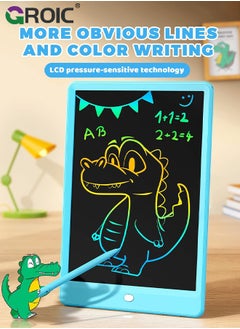 GROIC Blue LCD Writing Board, Portable Writing Tablet, Doodle Board Note Board with One-Key Erase and Portable Design for Kids, Students, Offices and Families  - Image 3
