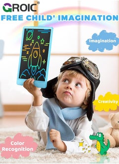 GROIC Blue LCD Writing Board, Portable Writing Tablet, Doodle Board Note Board with One-Key Erase and Portable Design for Kids, Students, Offices and Families  - Image 5