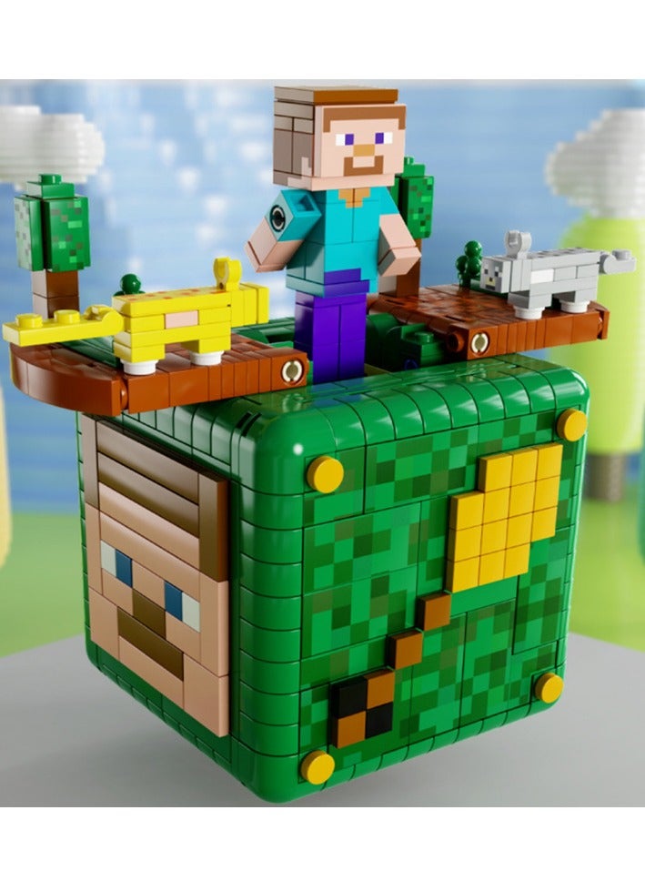 general Compatible with Lego building blocks, my world mechanism box toys, children's elements, dragon assembly figures, educational gifts for children, friends and family - Image 1