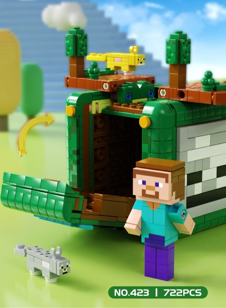 general Compatible with Lego building blocks, my world mechanism box toys, children's elements, dragon assembly figures, educational gifts for children, friends and family - Image 2