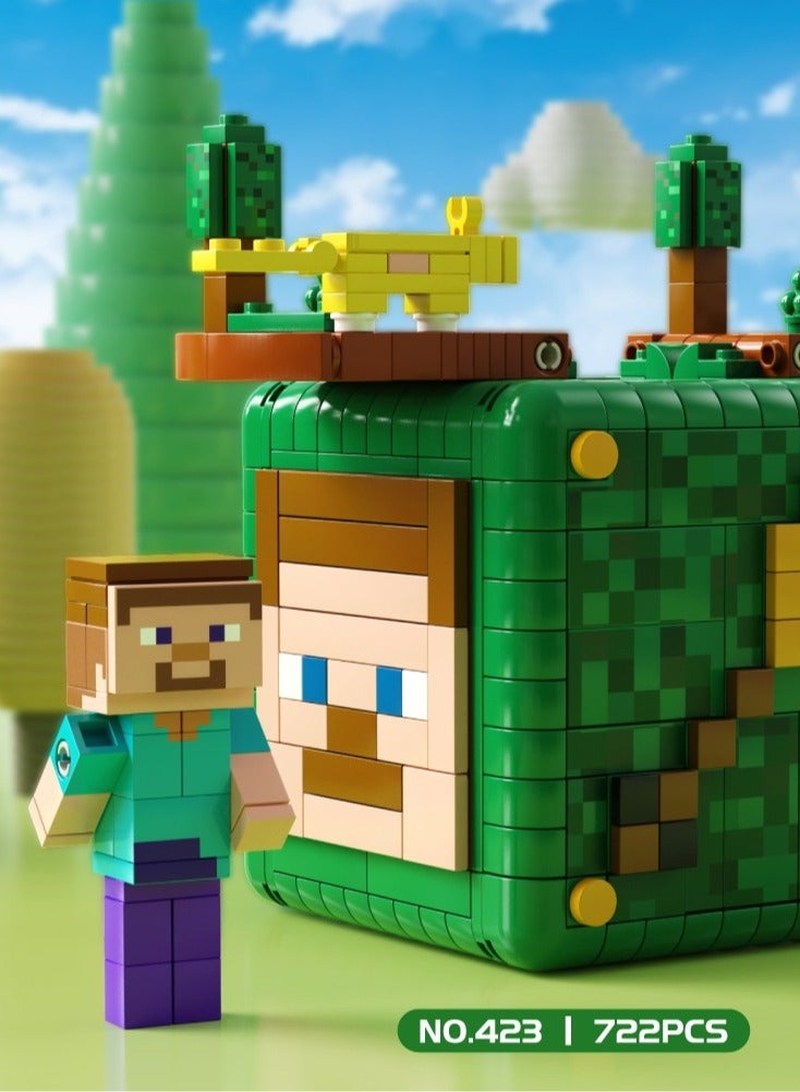 general Compatible with Lego building blocks, my world mechanism box toys, children's elements, dragon assembly figures, educational gifts for children, friends and family - Image 3