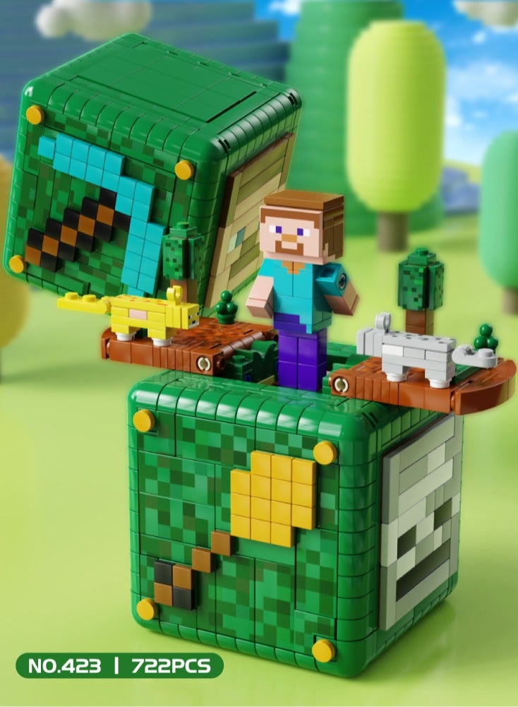 general Compatible with Lego building blocks, my world mechanism box toys, children's elements, dragon assembly figures, educational gifts for children, friends and family - Image 4