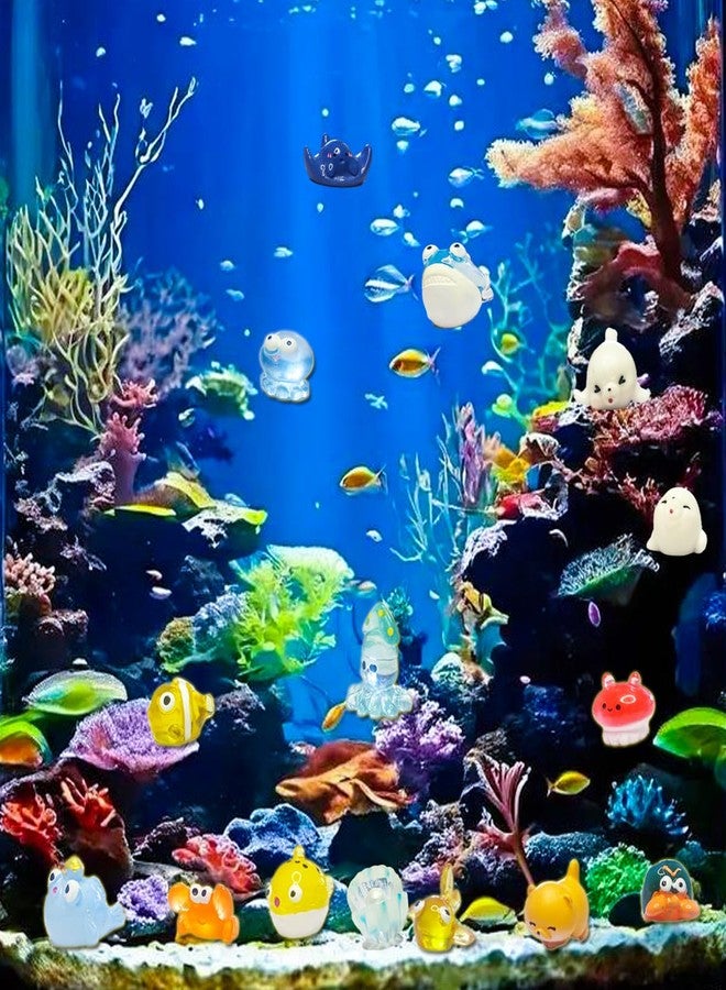 HETRUUOP 55pcs Mini Ocean Resin Animals Plastic Animals Marine Miniature Aquarium Ornaments Decorations for DIY Fish Tank Potted Micro Fairy Garden Dollhouse (56PCS Marine Animal Set) - Image 5