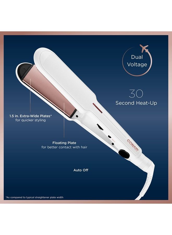 CONAIR Double Ceramic Flat Iron, 1 1/2-inch - Image 4