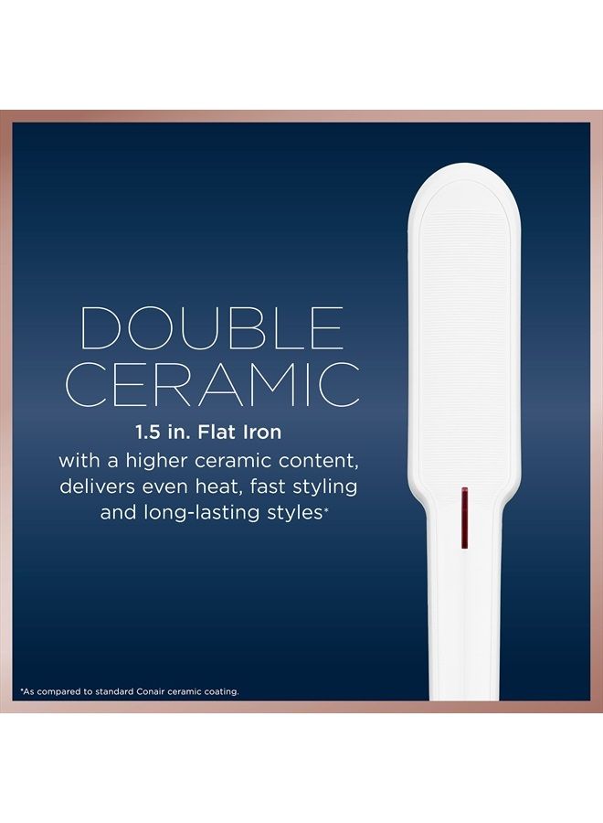 CONAIR Double Ceramic Flat Iron, 1 1/2-inch - Image 2