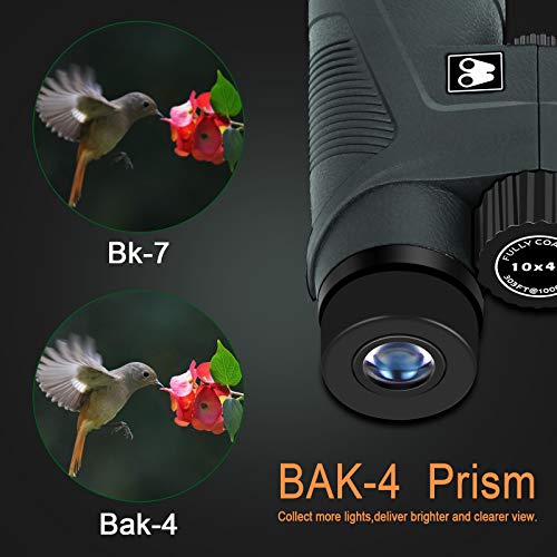 Sarblue 10x42 Binoculars for Adults with Smartphone Adapter, BAK4 Prism and FMC Lens, HD Professional Binoculars for Bird Watching Travel Hunting Wildlife Watching Outdoor Concerts Sports - Image 4