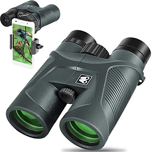 Sarblue 10x42 Binoculars for Adults with Smartphone Adapter, BAK4 Prism and FMC Lens, HD Professional Binoculars for Bird Watching Travel Hunting Wildlife Watching Outdoor Concerts Sports - Image 1