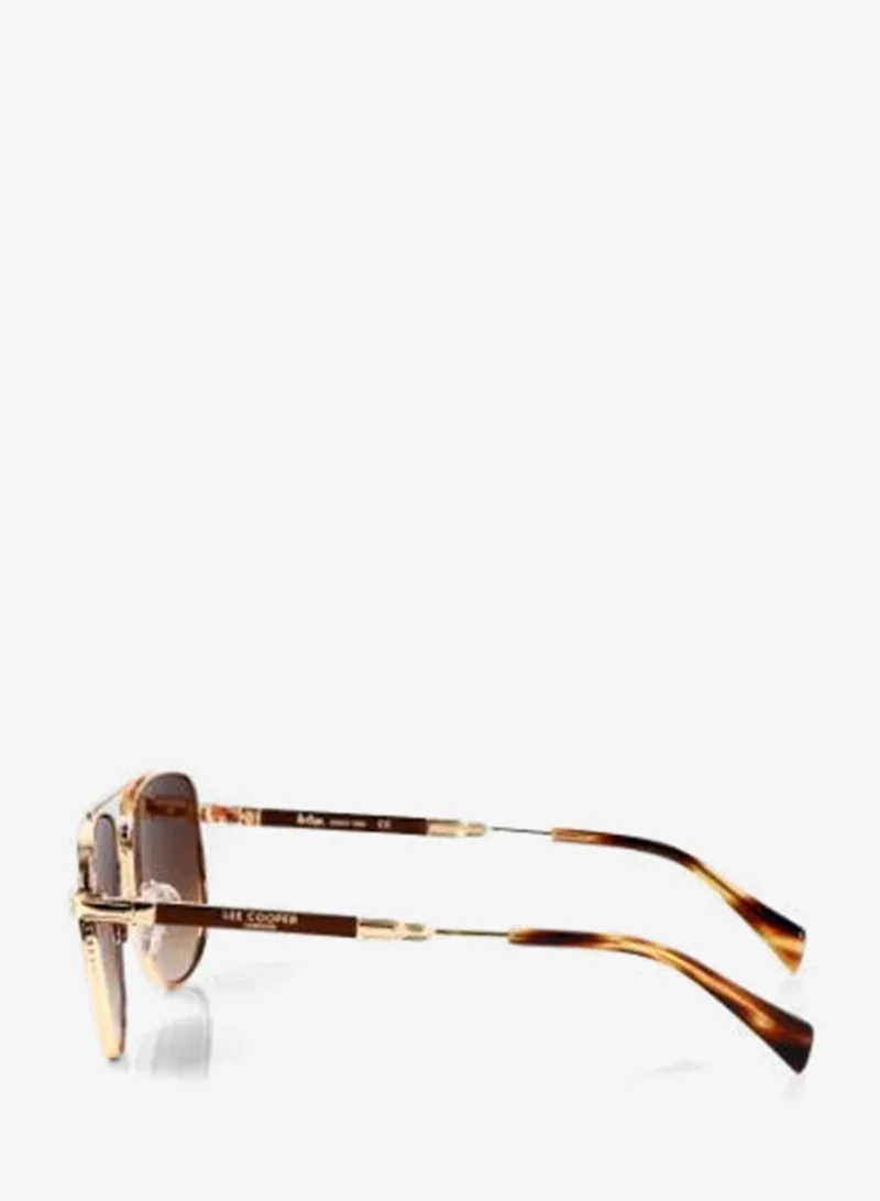 Lee Cooper  Polarized Sunglasses Gold Frame Brown Mirror Lens 59mm  - LCM10245C4 for Men | Best Price UAE